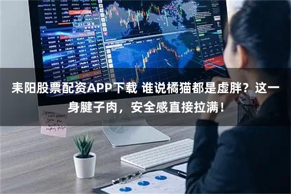 耒阳股票配资APP下载 谁说橘猫都是虚胖？这一身腱子肉，安全感直接拉满！